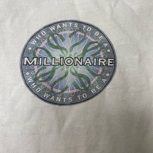 Who wants to be a millionaire distressed shirt L